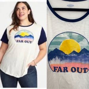 Far Out graphic tee